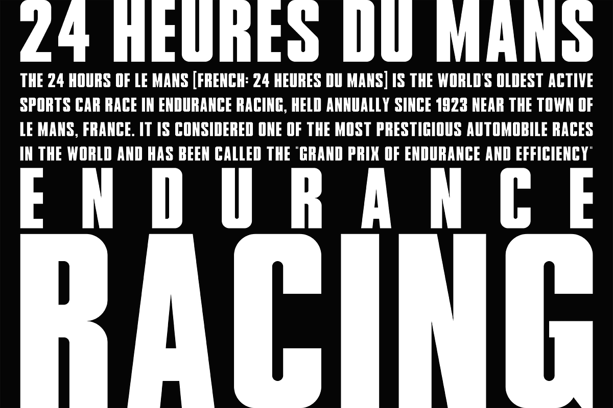 LE MANS - CLASSIC Font, a Sans Serif Font by KAZER STUDIO (Photo 9 of 10)
