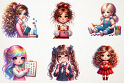 Back To School Cute Doll Sublimation, an Illustration by RobertsArt (Thumbnail 3 of 7)