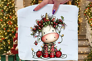 Christmas Unicorn Clipart, an Illustration by Craft Nest (Thumbnail 4 of 8)
