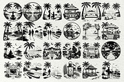 Beach Scenes SVG Graphics, a Seasonal Illustration by DENIDigitalArtSudio (Thumbnail 4 of 8)