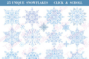 Snowflakes collection.Winter pattern, an Object Graphic by Tatianakost49 (Thumbnail 2 of 5)