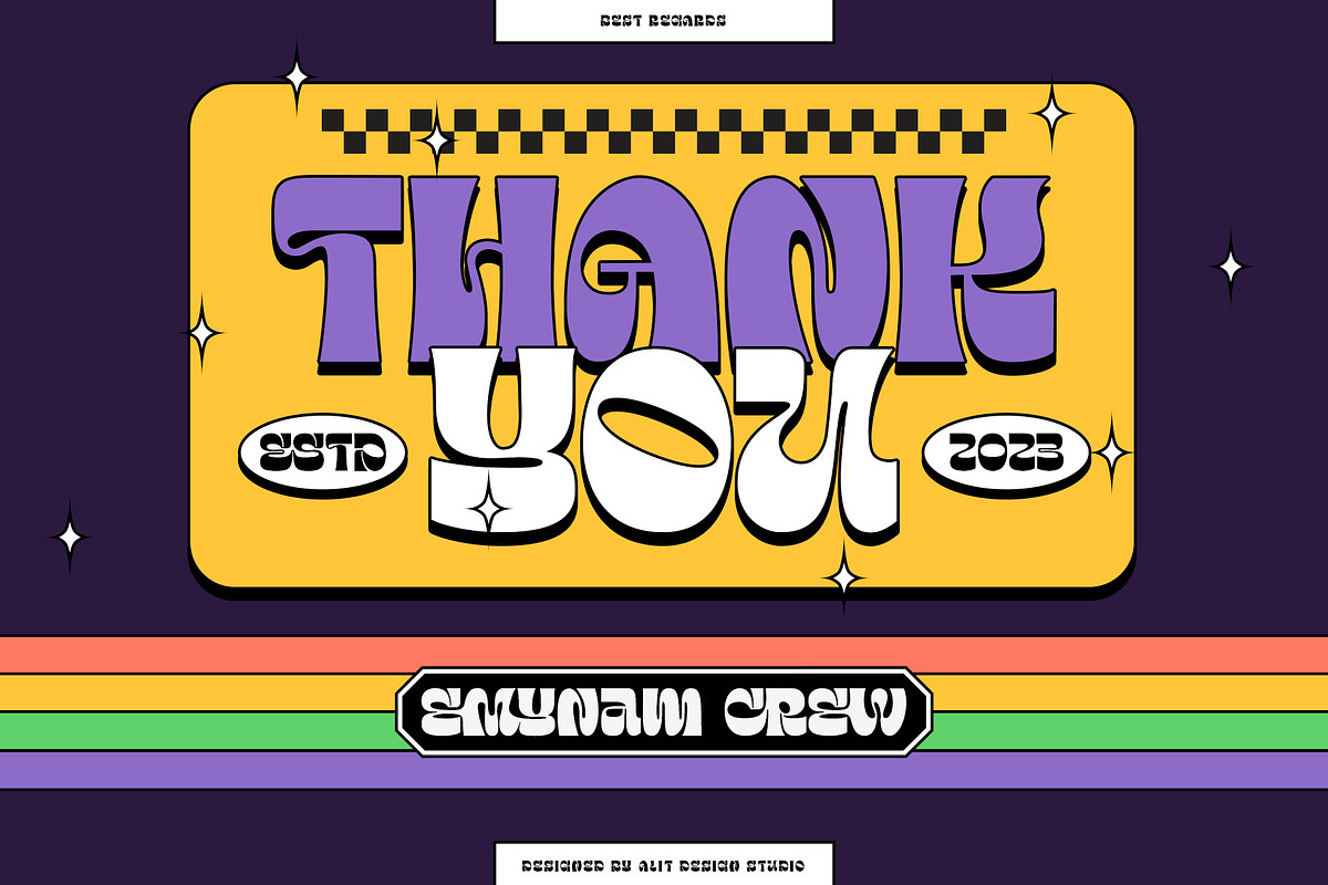 Emynam Crew Typeface, a Sans Serif Font by alit design (Photo 15 of 20)