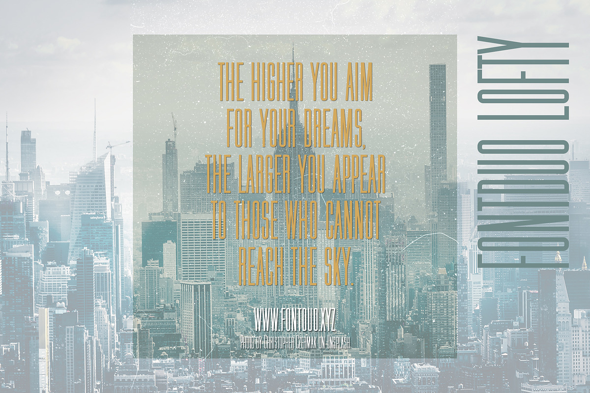 Lofty Layered Font, a Sans Serif Font by FontDuo (Photo 3 of 5)