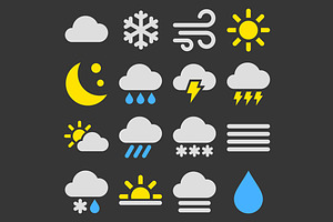 Weather Icons Set, an Icon by in8finity