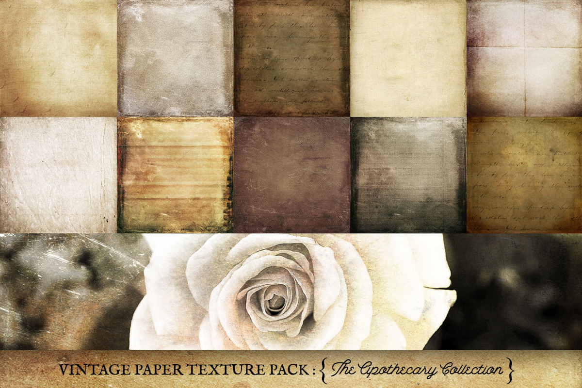 Vintage Paper Textures Apothecary, a Texture Graphic by Eclectic Anthology (Photo 4 of 6)