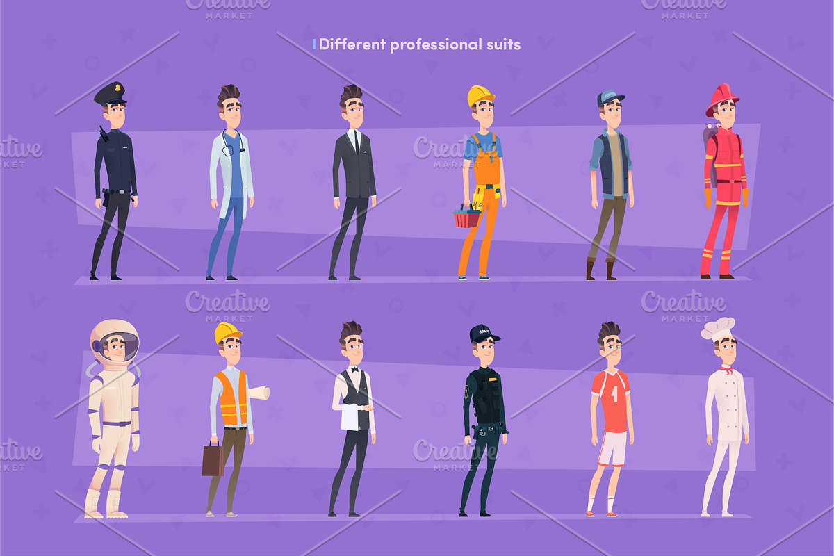 %SALE% -Cheerful Guy Creation Kit, an Object Graphic by VectorVision (Photo 5 of 9)