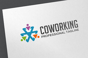 Co Working Logo Template