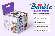 100 Animated Instagram Templates, a Social Media Template by Mehul Munjani (Thumbnail 1 of 8)