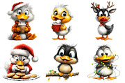 Whimsical Christmas Duck Clipart, an Illustration by Daily.Designs (Thumbnail 2 of 5)