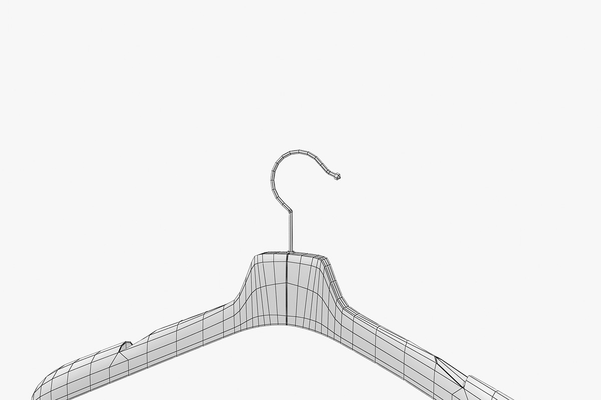 Wooden Clothes Hanger, an Object 3D Model by 3D_PikNik (Photo 7 of 19)