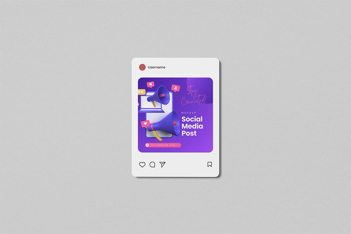 Social Media Instagram Post Mockup, an Advertising Mockup by Graphic Deal (Photo 2 of 15)