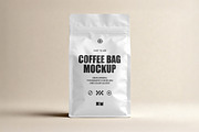 Flat Bottom Coffee Pouch Mockup, a Packaging Mockup by Design Squad (Thumbnail 2 of 4)