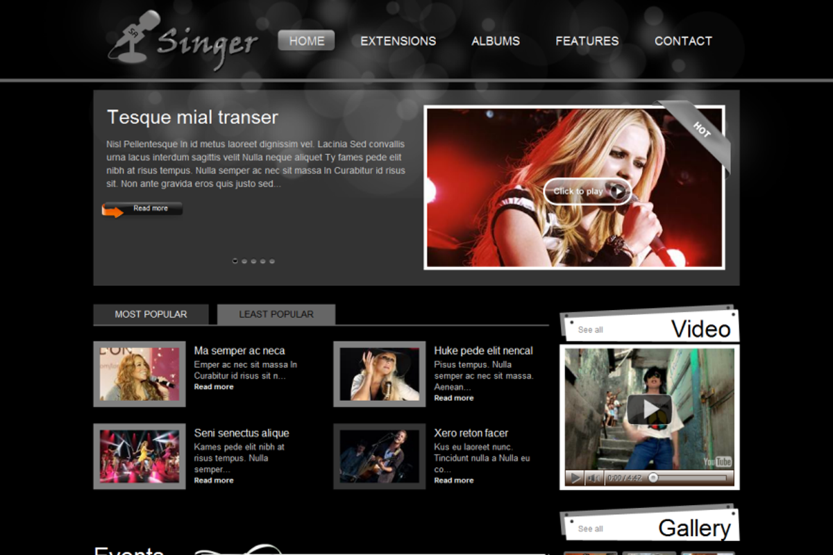 SJ Singer - A conspicuous template, a Websites & App Template by YouTech (Photo 3 of 5)