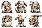 Quirky Easter Bunny Clipart, an Illustration by Dream Creation (Thumbnail 6 of 6)