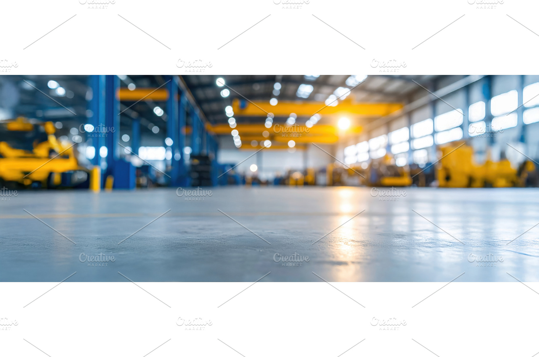 Blurred view of industrial factory, an Industrial Photo by Igor Tichonow