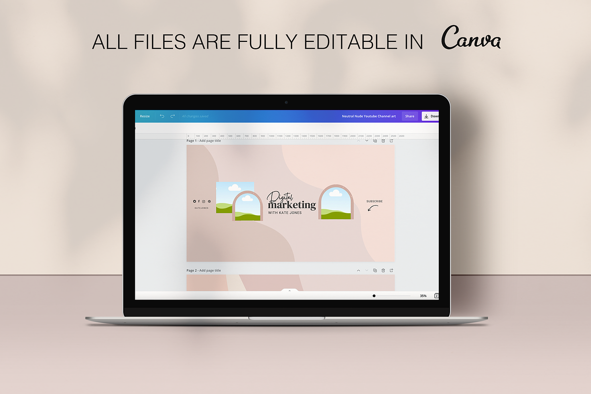YouTube Channel Branding Kit | Canva, a Social Media Template by Templates Boutique (Photo 8 of 8)