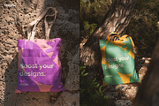 Summer Tote Bag Mockups, a Merchandise Mockup by Mocku (Thumbnail 4 of 12)
