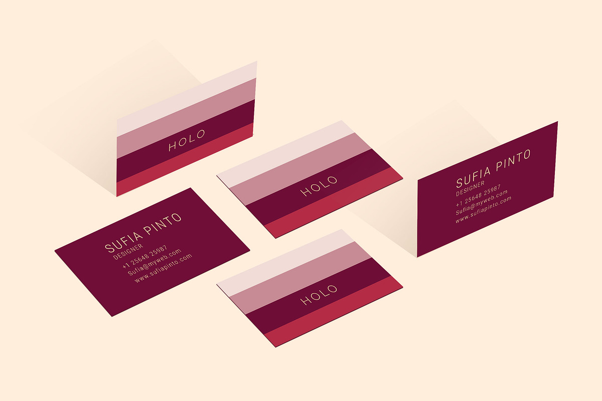 Holo Business Card, Photoshop, a Business Card Template by ORCOLOR (Photo 2 of 6)