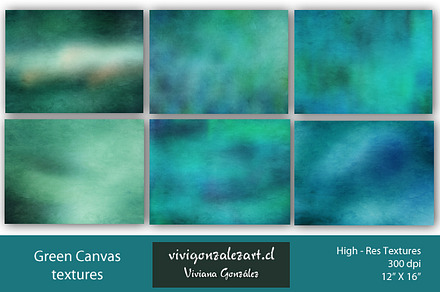 Green Canvas Textures