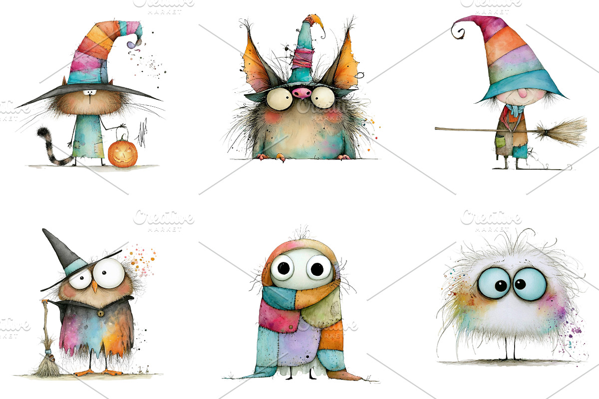 Halloween Clipart PNG, a Seasonal Illustration by CreationArt (Photo 5 of 5)
