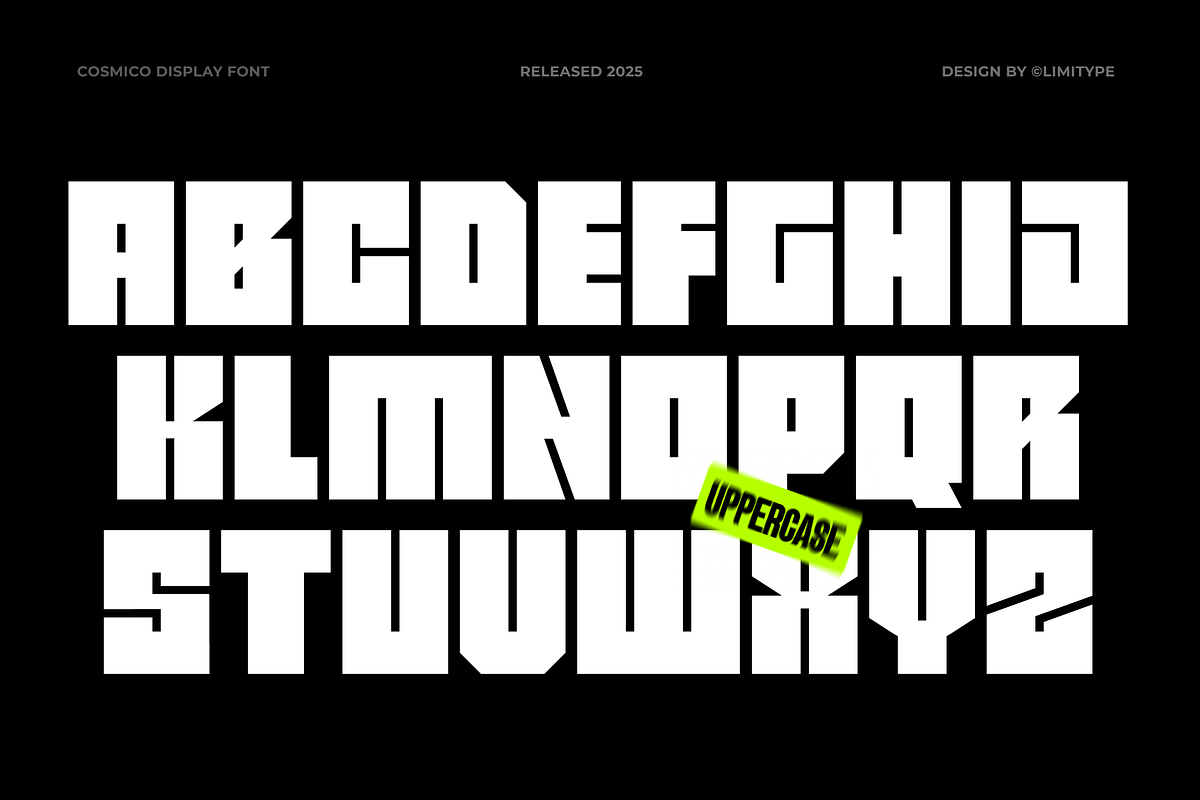 Cosmico - Bold Font, a Sans Serif Font by limitype (Photo 6 of 10)