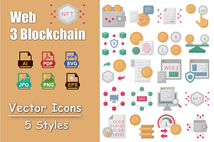 Web3 Blockchain Vector Icons Pack, a Solid Icon by Vector Portal