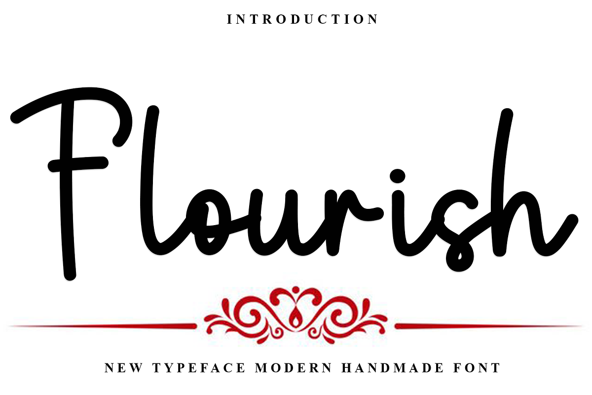 Flourish, a Handwritten Font by InermediaSTUDIO (Photo 1 of 8)