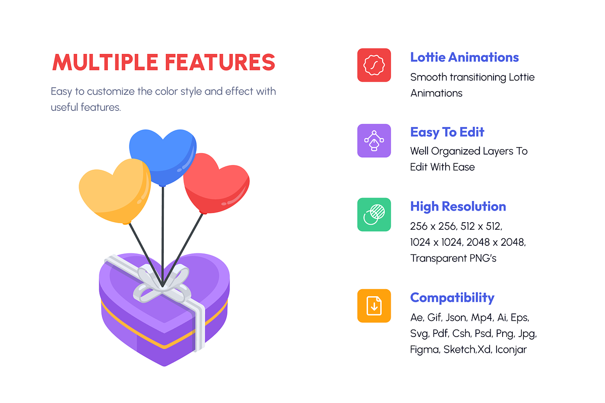 Animated Isometric Valentine Day, a Duotone Icon by Vectors Market (Photo 2 of 13)