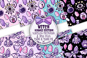 Kawaii Witch  Seamless  patterns, a Pattern Graphic by Sonch' s Curiosities (Thumbnail 1 of 3)