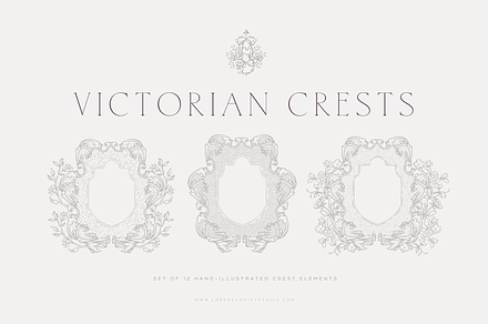 Victorian Inspired Crests