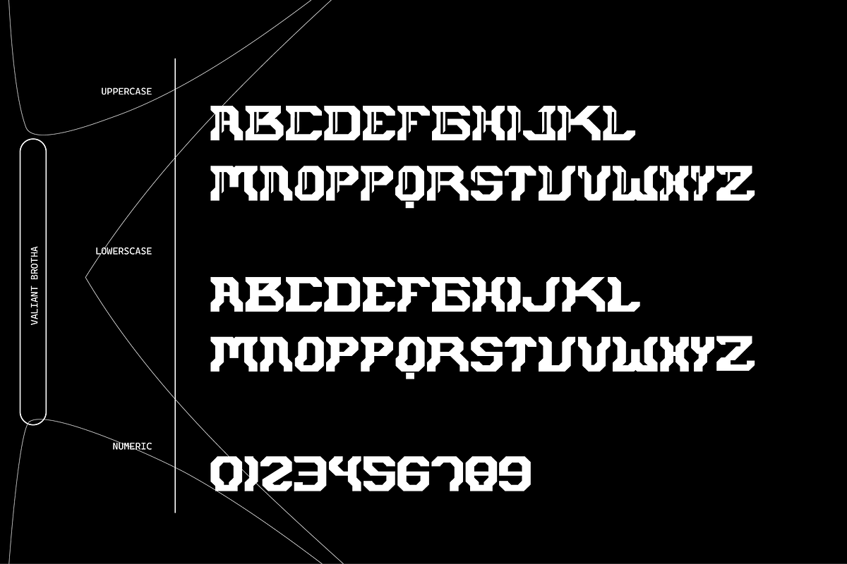 VB Reelhoman - Futuristic Font, a Sans Serif Font by VALIANTBROTHA (Photo 2 of 8)