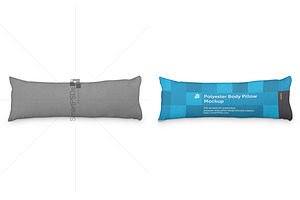 Polyester Body Pillow Cover Design, a Product Mockup by VecRas
