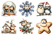 Christmas Whimsical Clipart, an Illustration by Daily.Designs (Thumbnail 5 of 5)