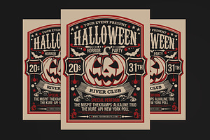 Halloween Horror Night Party, a Flyer Template by Muhamad Iqbal hidayat