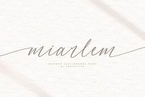 Miarlem - A Modern Calligraphy Font