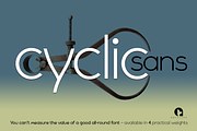 Cyclic Sans, a Sans Serif Font by ArtyType (Thumbnail 1 of 5)
