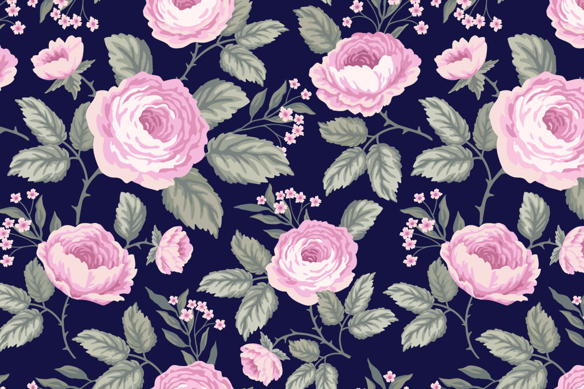 set of seamless patterns with roses, a Pattern Graphic by Citradora