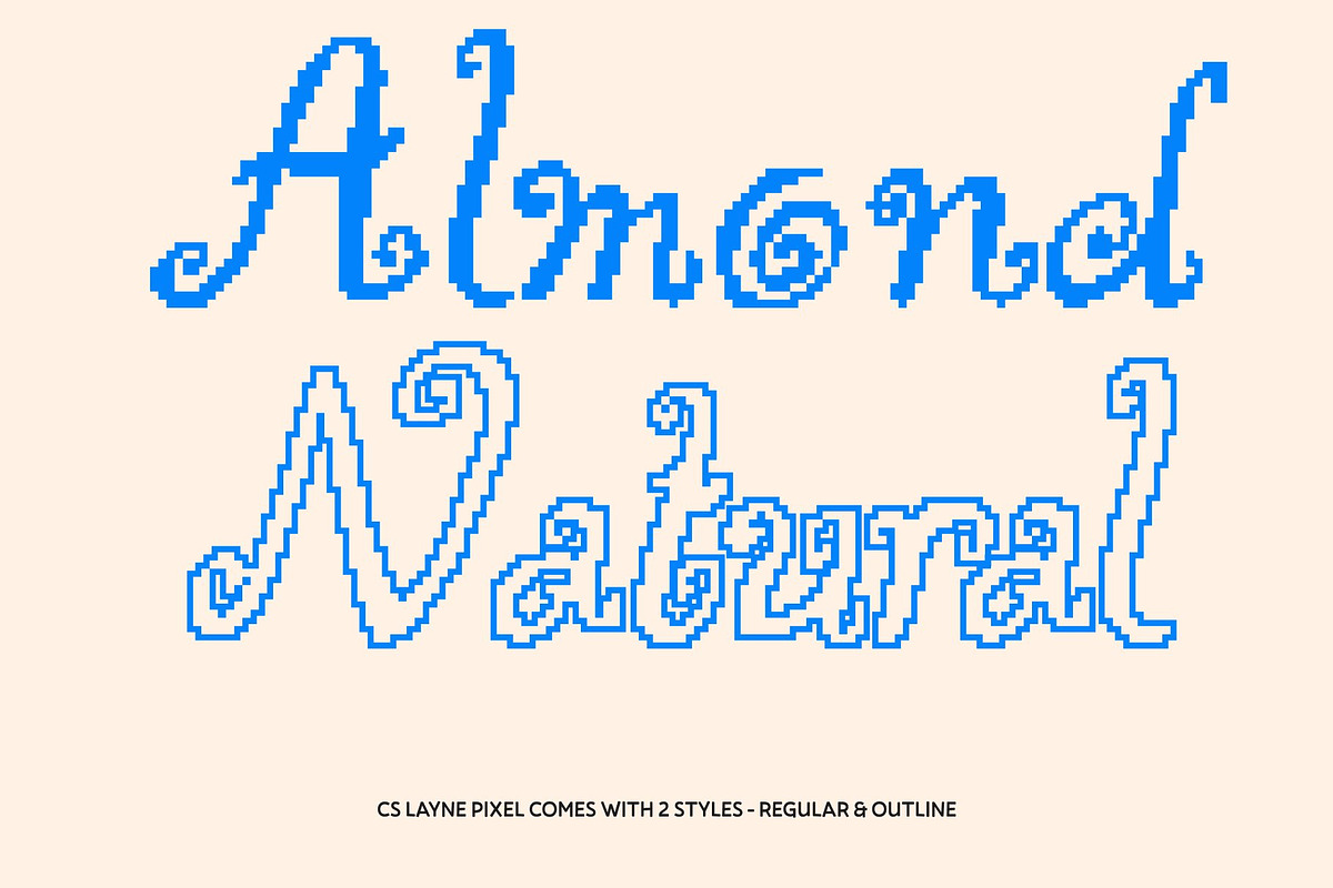 CS Layne Pixel, a Handwritten Font by Craft Supply Co. (Photo 4 of 8)