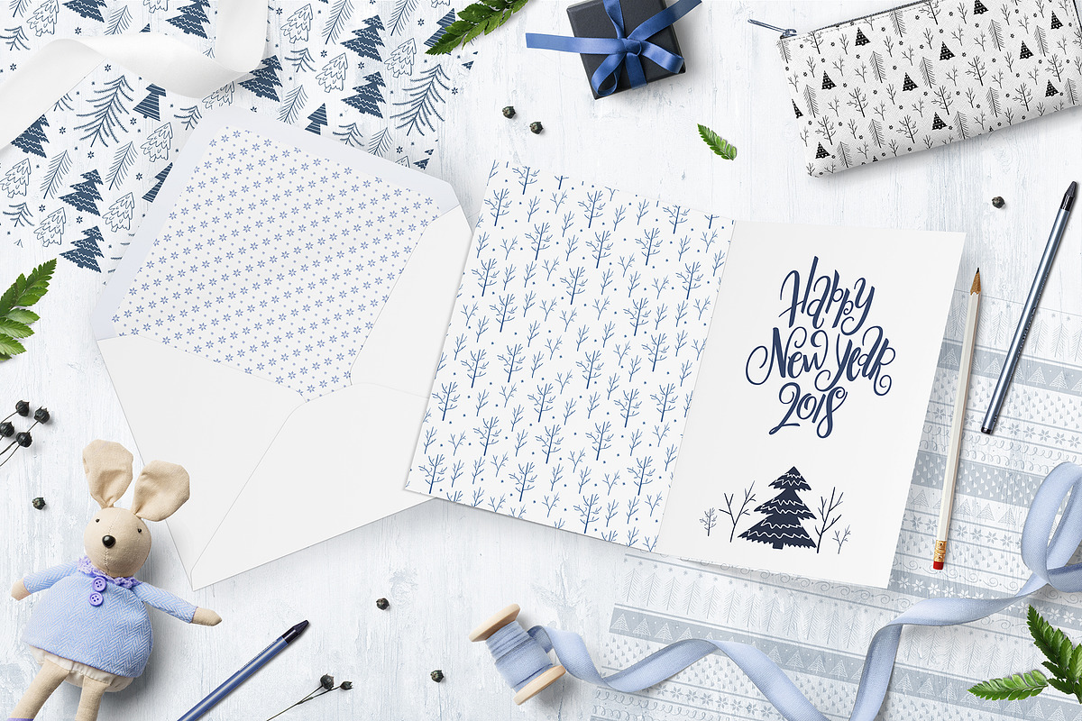 Winter Forest /// seamless patterns, a Pattern Graphic by catary art (Photo 5 of 7)