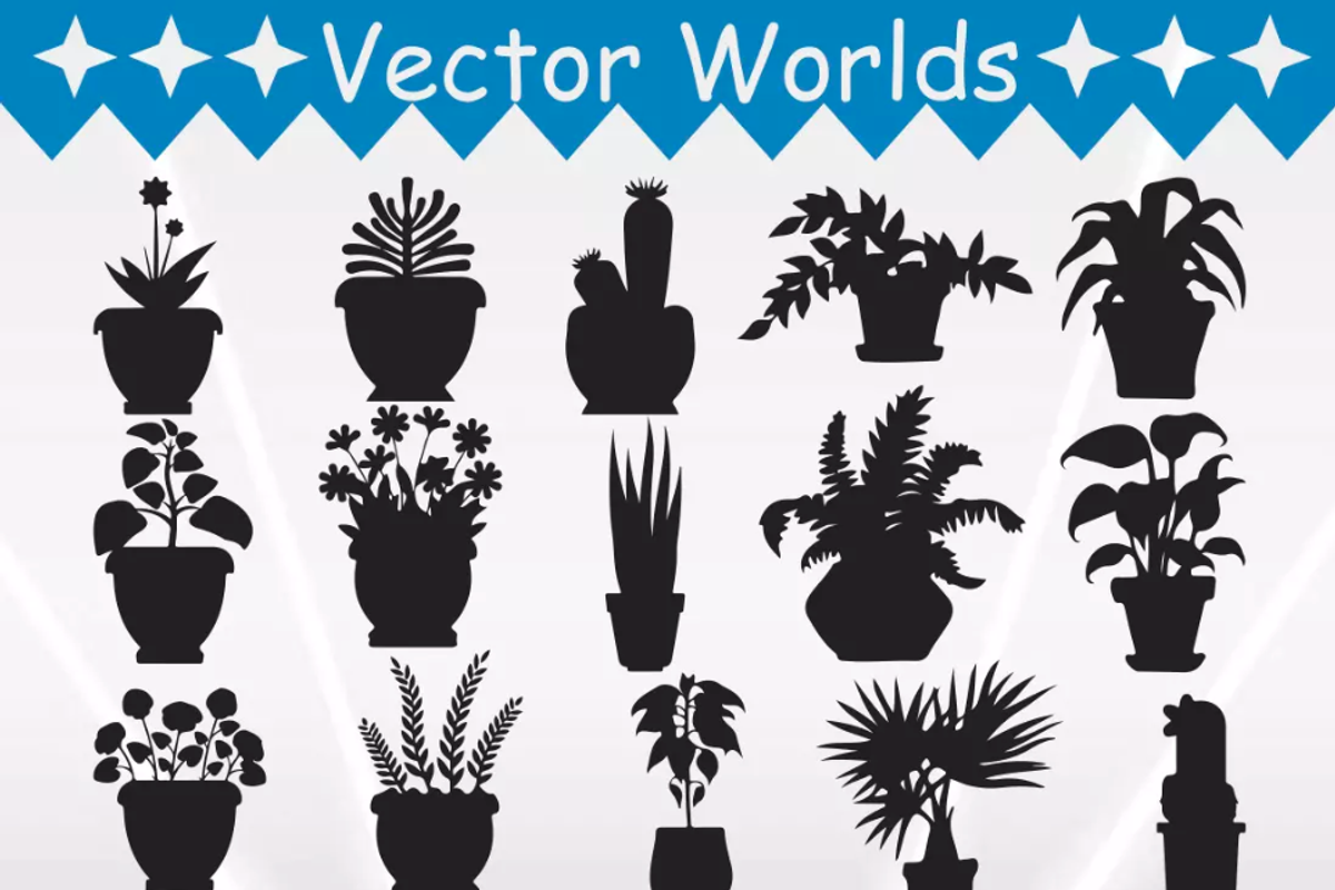 Houseplant SVG, House, Plant Svg, an Object Graphic by VectorWorlds (Photo 2 of 3)