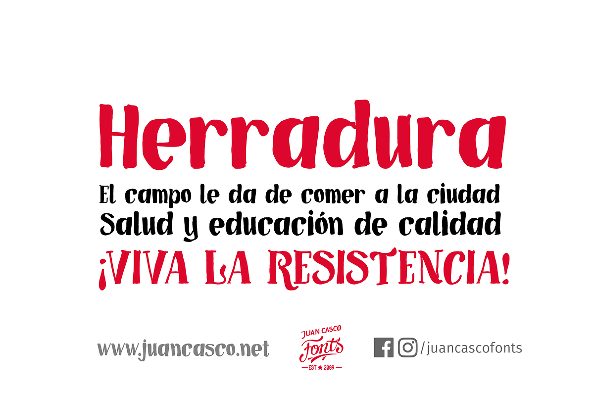 Herradura, a Serif Font by Juan Casco