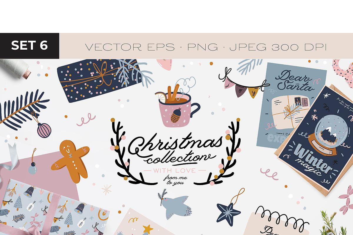 Cute Christmas & New Year BUNDLE, a Seasonal Illustration by Ruslana Lubenets (Photo 72 of 104)