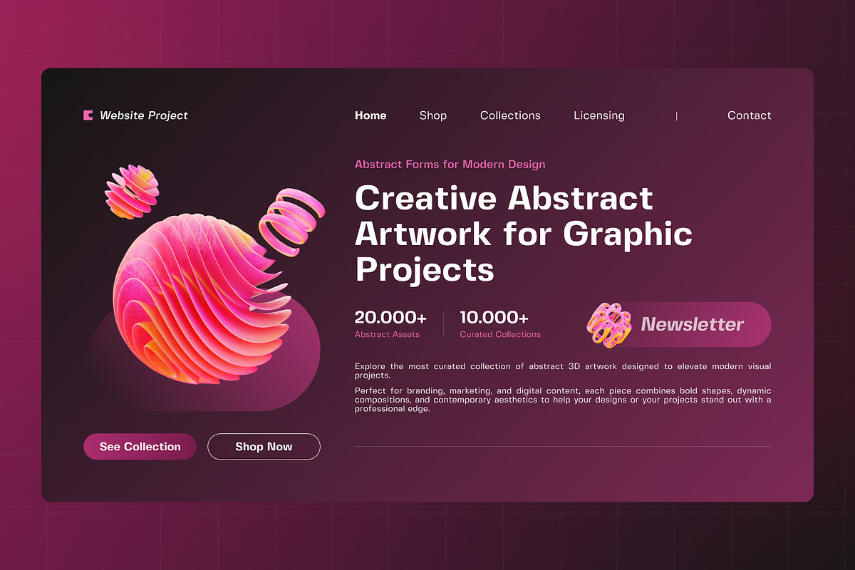 Abstract 3D Illustration Pack, an Object 3D Model by Tempcraft (Photo 4 of 5)