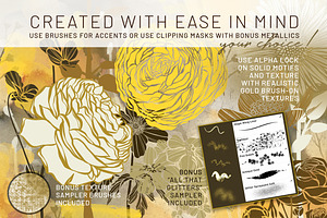 Floral Procreate Stamp Brushes 7