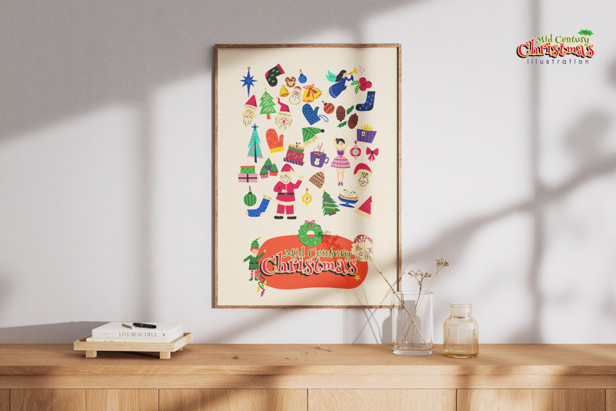 Mid Century Christmas Vol.1, an Object Graphic by Bewalrus Studio (Photo 7 of 7)
