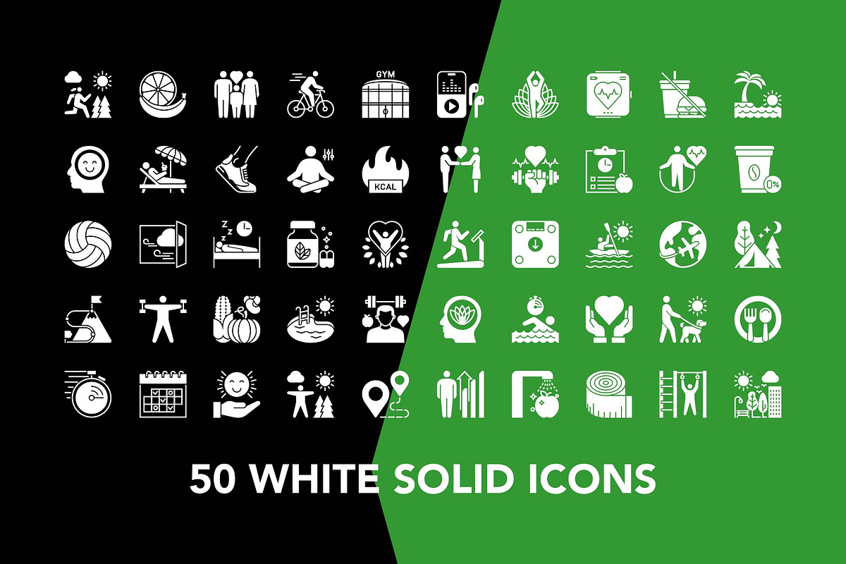 200 Healthy lifestyle  Vector Icons, an Icon by Genestro Shop (Photo 5 of 5)