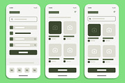 Modern Mobile App UI UX Wireframe, a Wireframe Template by MightyDesign (Thumbnail 3 of 7)