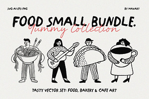 YUMMY FOOD BUNDLE Vol.1: Hand-Drawn