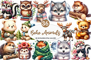 Sweet Forest Friends, Baby Animals, an Illustration by Watercolor design (Thumbnail 1 of 4)