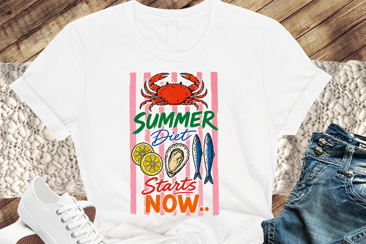 Summer Diet Starts Now PNG, a Seasonal Illustration by Canvas Craft (Photo 2 of 6)